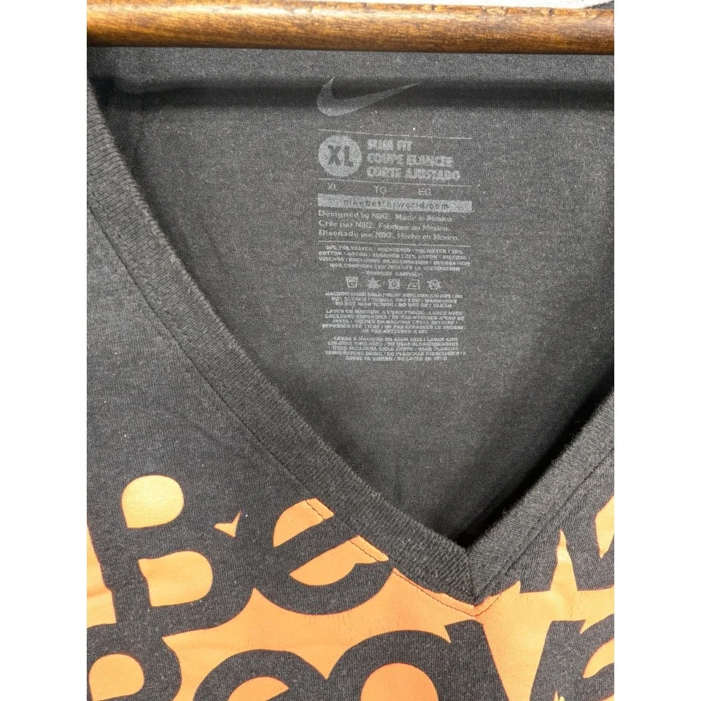 Oregon State OSU Beavers Nike Women's‎ Black V-Neck T-shirt XL